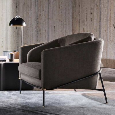 Hotel Lobby Sofa Chair Lounge Single Seater Sofa Chair For Living Room