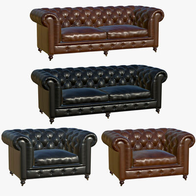 Kd Commercial Furniture 3 Seater Club Lounge Sofa Antique Luxury Vip