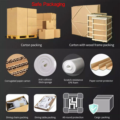 MDF Extendable Dining Table Set 6 / 8 Seat For Modern Apartment