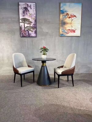 0.6CBM Nordic Dining Chair 4 Seater Scandinavian Dining Room Table And Chairs Marble