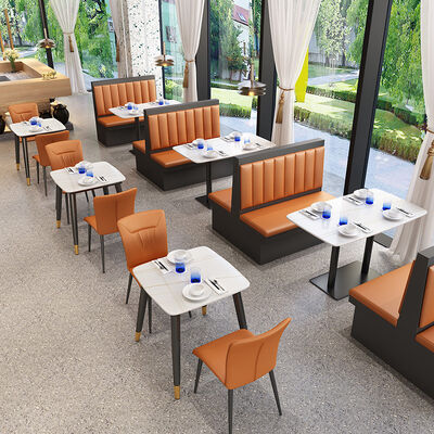 Bar Bistro Restaurant Dining Table And Chairs 200cm 240CM For 4 Person