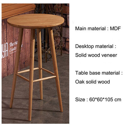 Bar Height Bistro Table And 2 Chairs Indoor With Umbrella Hole Wood Postmodern