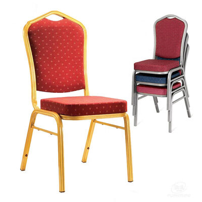 Wedding Stackable Ballroom Chair Rental Hotel Banquet Metal Party 46x56x93cm