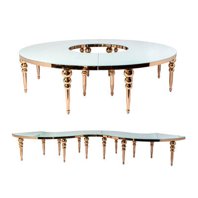 Monaco Marriage Hall Dining Table Chairs S Shape Decoration Creative 75CM