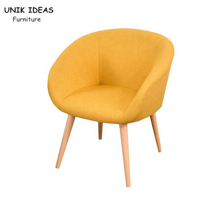 Giá tốt. Wooden Sofa Single Seater Armchair Linen Fabric Classic Durable Upholstered trực tuyến