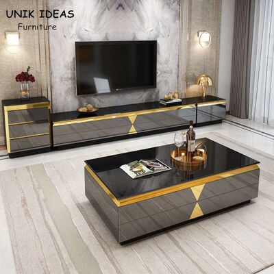 Giá tốt. Stainless Steel Luxury Gold Coffee Square Table 40cm Height Italian Marble Top trực tuyến
