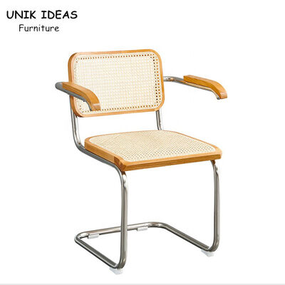 Giá tốt. Restaurant Cafe Furniture Natural Rattan Armchair Nordic Dining Chair 83cm Height trực tuyến