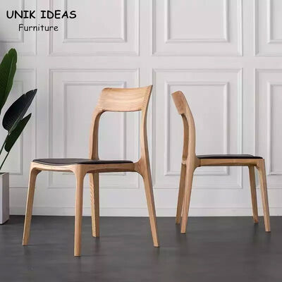 Giá tốt. Modern Nordic Solid Ash Wood Dining Chair Antique PU Leather Furniture trực tuyến