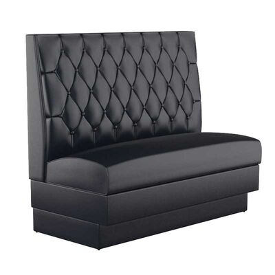 Giá tốt. Custom Restaurant Furniture Button Tufted Black Commercial Booth Seathing trực tuyến
