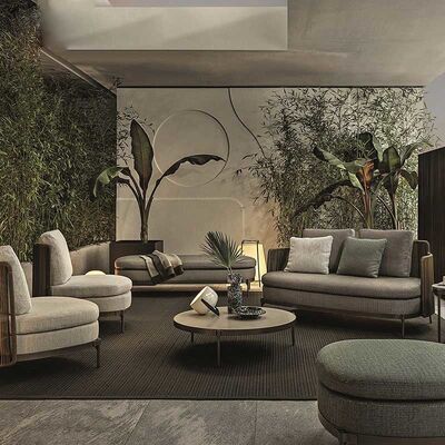 Giá tốt. Nordic Outdoor Garden Sofa Set Waterproof Sunscreen Patio Sofa Chair trực tuyến