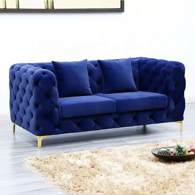Giá tốt. Navy Color Velvet Night Club Lounge Three Seat Modern Design trực tuyến
