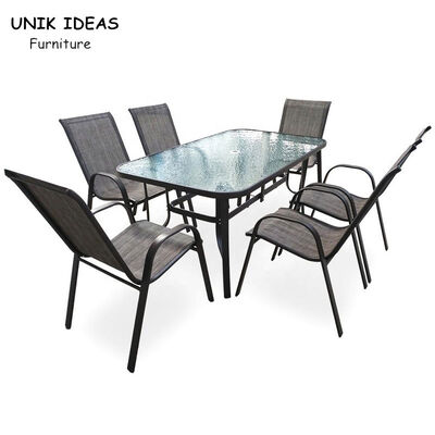 Giá tốt. Garden Furniture Outdoor Patio Conversation Dining Set 7 Piece Modern Metal Steel trực tuyến