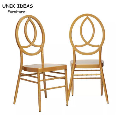 Giá tốt. Hotel Furniture High Quality Metal Gold Dining Stacking Phoenix Chairs For Event trực tuyến