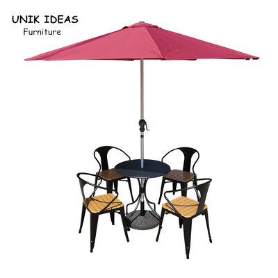 Giá tốt. Patio Furniture Garden Chairs Rattan Outdoor Chaise Bistrot Bois Table and Bistro Chair French trực tuyến