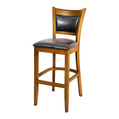 Giá tốt. Restaurant Furniture High Chair Japanese Style Bar Counter Chair Solid Wood Bar Stool With Leather trực tuyến