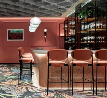 Giá tốt. New Arrival Wholesale Cheap Modern Design Velvet Fabric Dining Chairs Tall Bar Chair trực tuyến