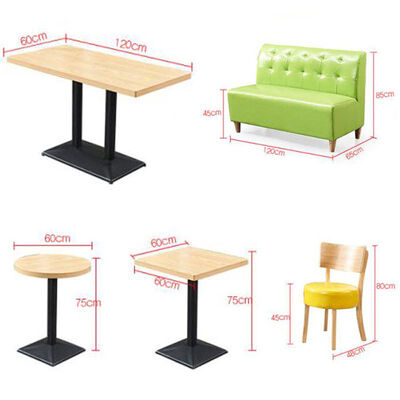 Giá tốt. Popular Design Milk Tea Shop Booth Sofa Seating Customized Dining Table and Chairs for Restaurant Commercial Furniture for Cafe trực tuyến