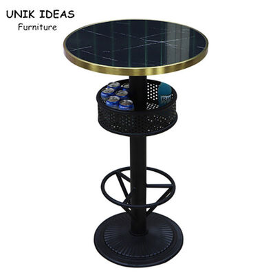 Giá tốt. 2 Person Black Bistro High Top Table Sets Outdoor Metal Counter Wood Tall trực tuyến