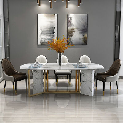 Giá tốt. 8 Seater Marble Luxury Dining Table And Chairs Italian Furniture Unik Ideas trực tuyến