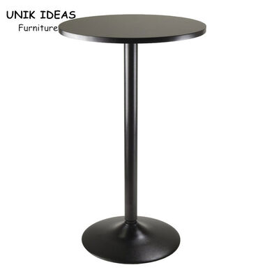 Giá tốt. Counter Metal Bar Height Table Outdoor Black Round  23.7