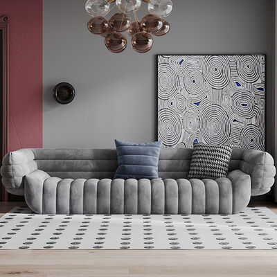 Giá tốt. Contemporary Upholstered Sofa Chaise Sleeper Convertible Couch Sofa Sectional Gray 4 Seater trực tuyến