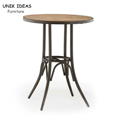 Giá tốt. Patio Folding Bistro Bar Table Iron 180cm Wood Steel Garden Pub Cafe trực tuyến