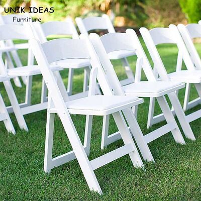 Giá tốt. White Resin Folding Wedding Chair Hire Outdoor Lawn Hotel Event 44x43x78cm trực tuyến