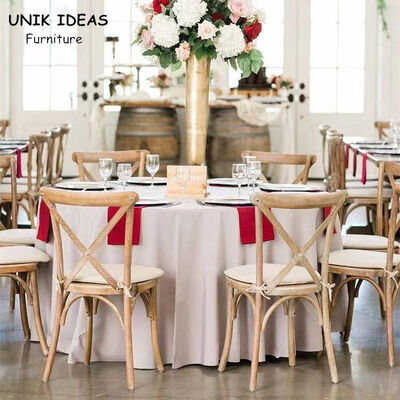 Giá tốt. Wooden Crossback Chairs Wedding Hire Furniture Royal Fancy 42.5x43x88cm trực tuyến