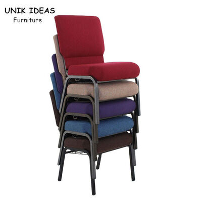 Giá tốt. Church Wedding Steel Banquet Chair Stackable Burgundy Banquet Chairs trực tuyến