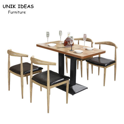 Giá tốt. Commercial Restaurant Dining Table And Chairs 130CM 140CM 150CM Single Side Booth trực tuyến