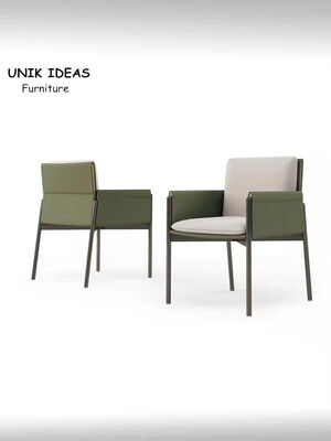 Giá tốt. Black Brown Saddle Minimalist Leather Dining Chair Metal Frame Side Chair Modern trực tuyến