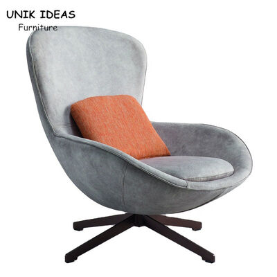 Giá tốt. Children'S Lounge Gray Swivel Egg Chair Indoor With Cushion Leisure 90cm trực tuyến
