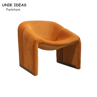 Giá tốt Office Single Seater Sofa Brown Luxury Velvet Armchair Hotel Lobby 76x67x70CM trực tuyến