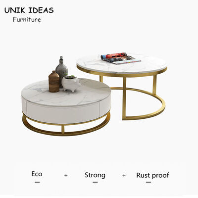 Giá tốt. 80x80cm Round Luxury Center Tables Design Metal Black Combination trực tuyến