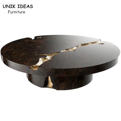 Giá tốt. 3ft 4ft Black White Round Natural Stone Top Coffee Tables For Kitchen Crack Italy trực tuyến