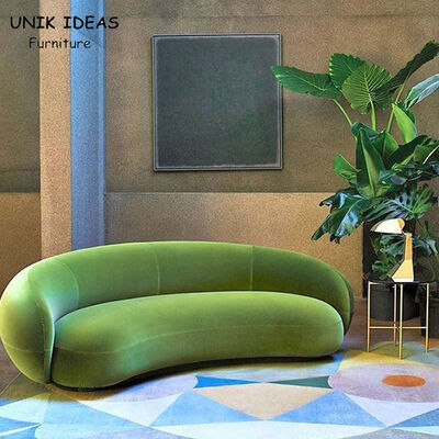 Giá tốt Half Moon Shaped Sectional Living Room Couch Sets With Recliners Long Booth 160cm trực tuyến