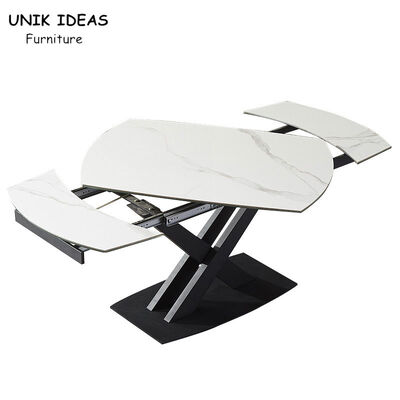 Giá tốt 2 Seater Small Extendable Dining Table And Chairs Black White Long Flexible Sets trực tuyến