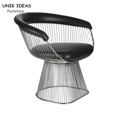 Giá tốt. VIP White Black Metal Mesh Dining Chairs Outdoor Luxury Lounge Waiting Room trực tuyến