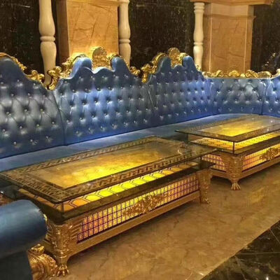 Giá tốt FRP Frame Leather Club Sofa Lounge Bar Classic Corner Disco Long Booth Sofa trực tuyến