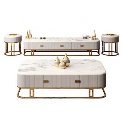 Giá tốt. Home Living Room Furniture Luxury Coffee Tables Marble Center Table 1400X800X440mm trực tuyến