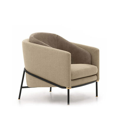 Giá tốt Leisure Single Sofa Arm Chair Enveloping Shape Fabric Living Room Seater 800x860x750mm trực tuyến