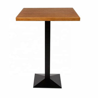 Giá tốt. Fireproof Wooden Top Bistro Bar Tables Square NO Folded Dining Room Furniture trực tuyến
