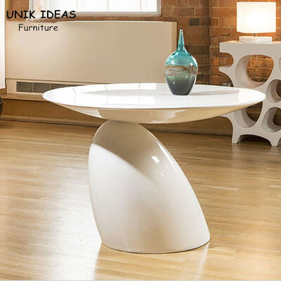 Giá tốt. Fiberglass Oval Shaped Coffee Side Table Living Room Tea Table White Color trực tuyến